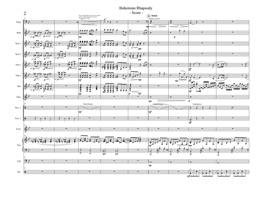 Bohemian Rhapsody School and Community scores gallery preview page 2