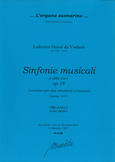 Sinfonie musicali op. 18 (Venezia, 1610 - version for 2 keyboards)
