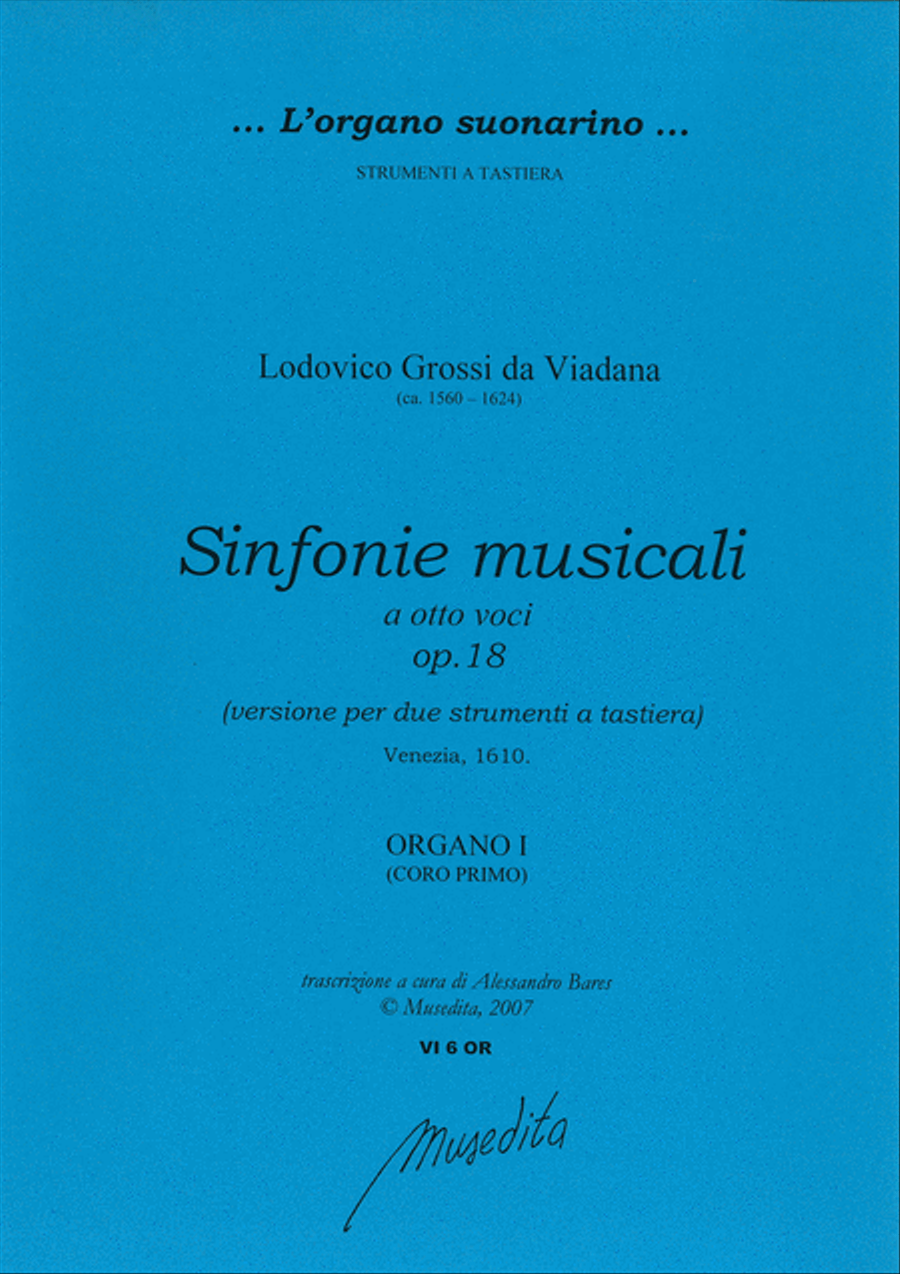 Sinfonie musicali op.18 (Venezia, 1610) Harpsichord scores gallery preview page 1