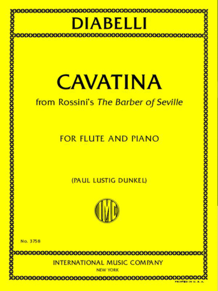 Cavatina From Rossini'S The Barber Of Seville