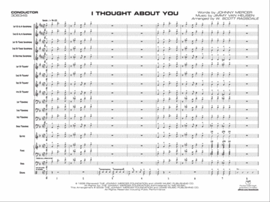 I Thought About You Jazz Ensemble scores gallery preview page 2