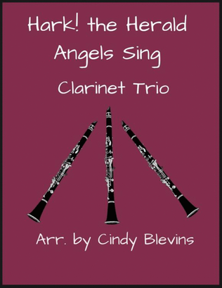 Book cover for Hark! The Herald Angels Sing, Clarinet Trio