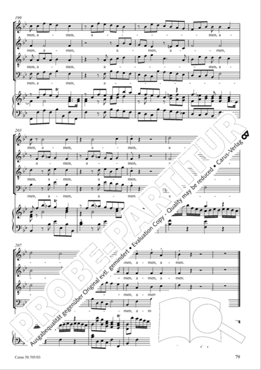 Missa in g. Hasse-Werkausgabe IV/3 4-Part scores gallery preview page 88