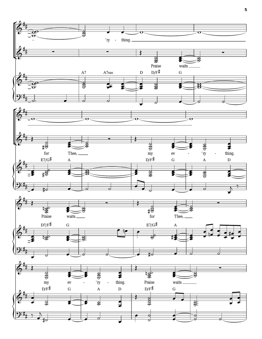 My Everything Piano, Vocal, Guitar scores gallery preview page 5