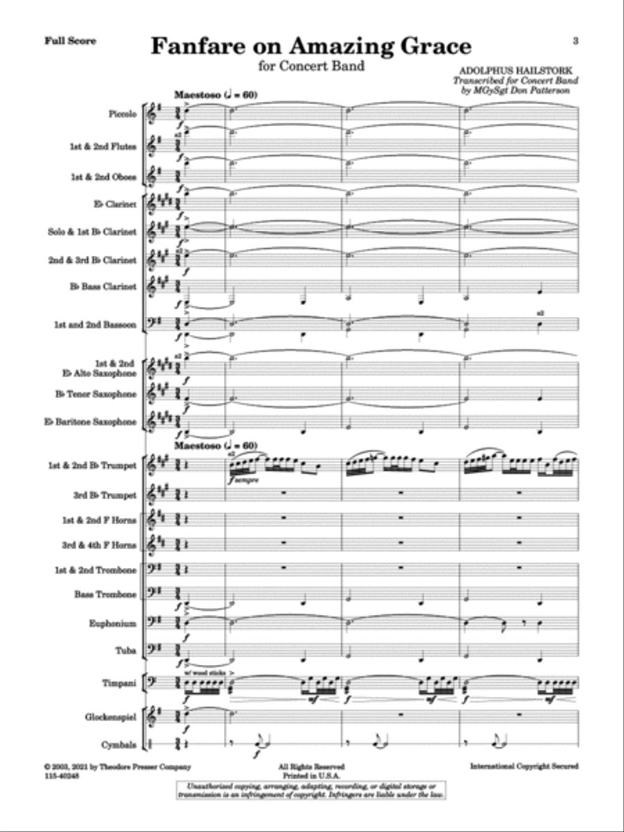 Fanfare on Amazing Grace
