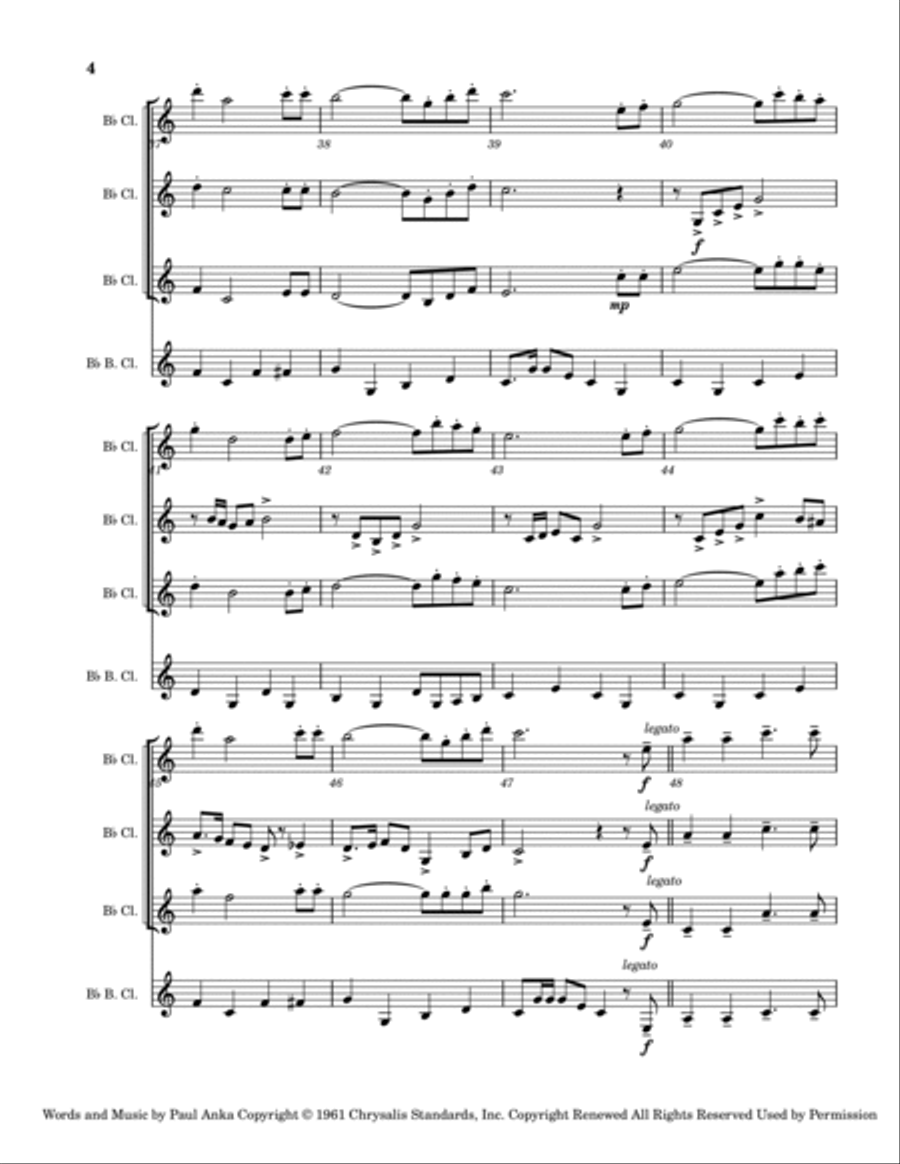 The Longest Day Woodwind Quartet scores gallery preview page 4