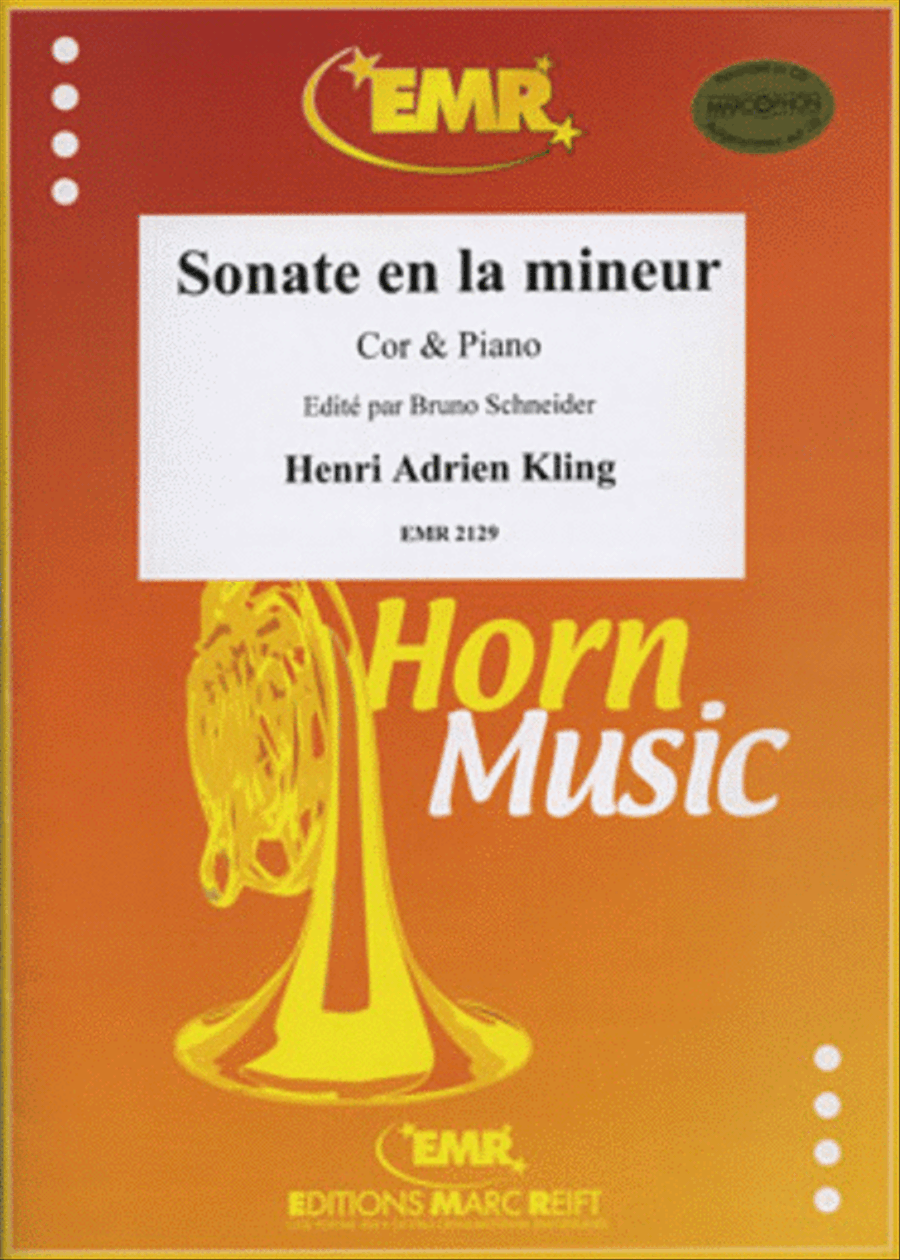 Sonate en la mineur Horn scores gallery preview page 1