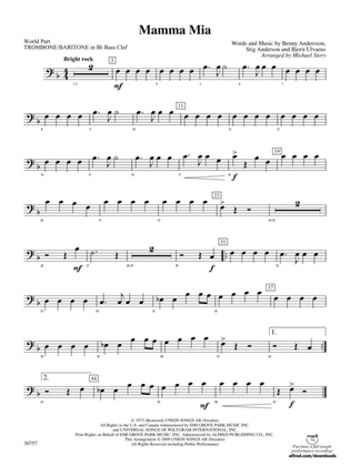 Mamma Mia: (wp) 1st B-flat Trombone B.C.