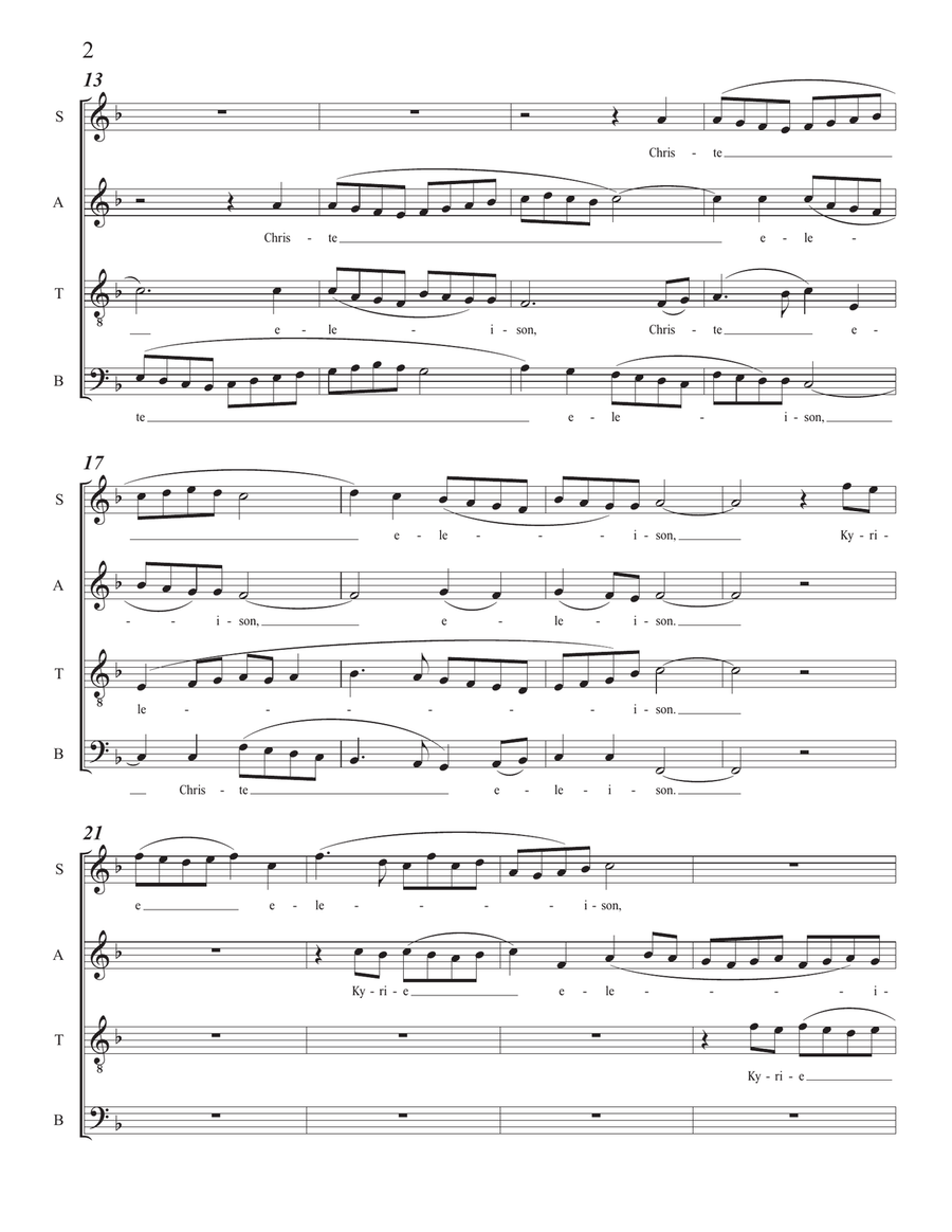 MISSA DE ANGELIS with CREDO 4-Part scores gallery preview page 4