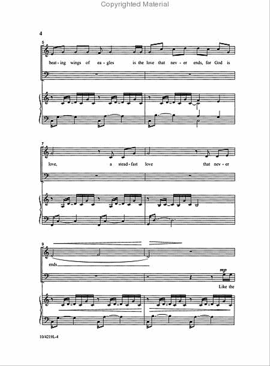 He Covers Me 4-Part scores gallery preview page 3