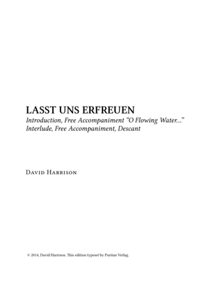 Book cover for LASST UNS ERFREUEN - Festival Setting