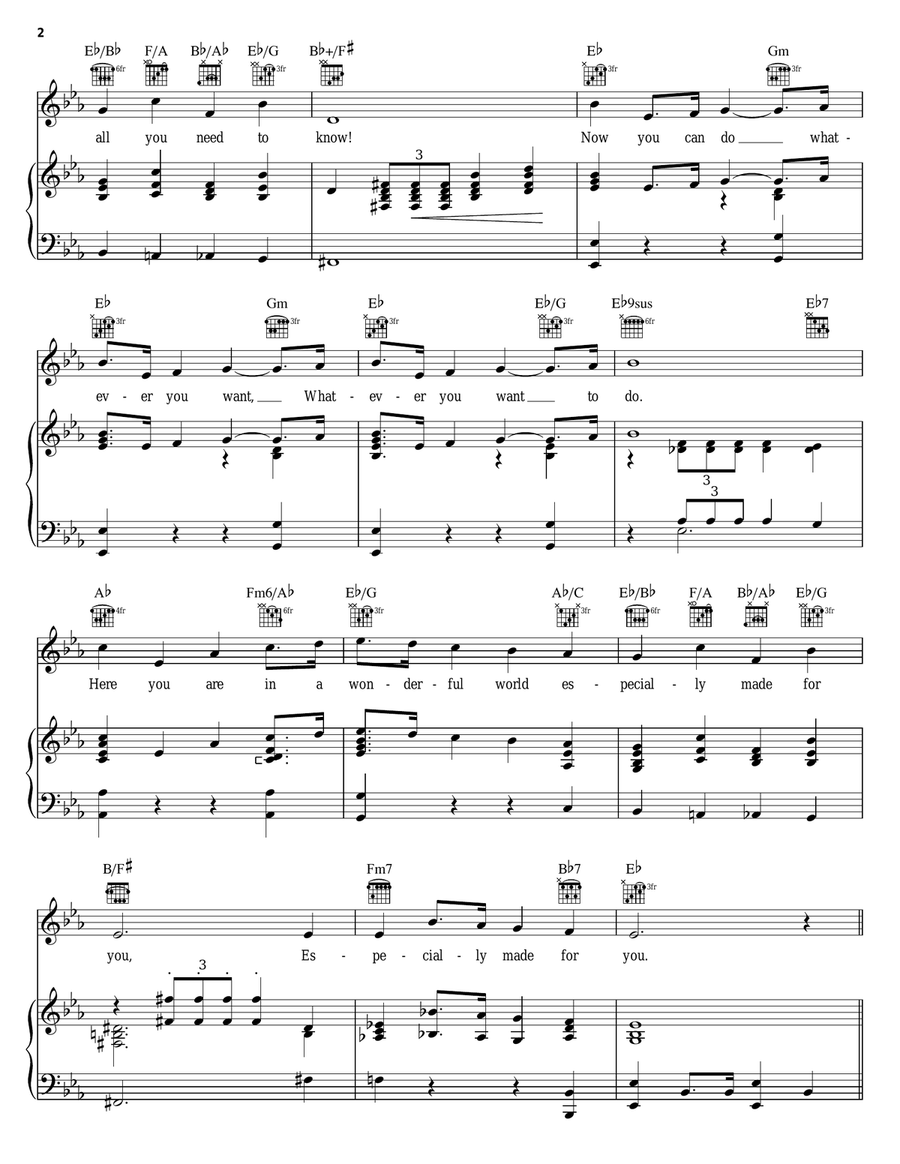 One Foot, Other Foot One Foot, Other Foot Piano, Vocal, Guitar scores gallery preview page 2