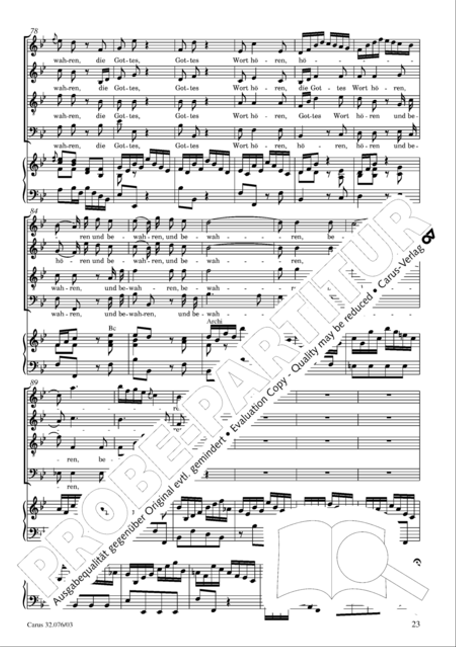 Blessed are all those who fear God (Wohl dem, der den Herren furchtet) SA scores gallery preview page 24