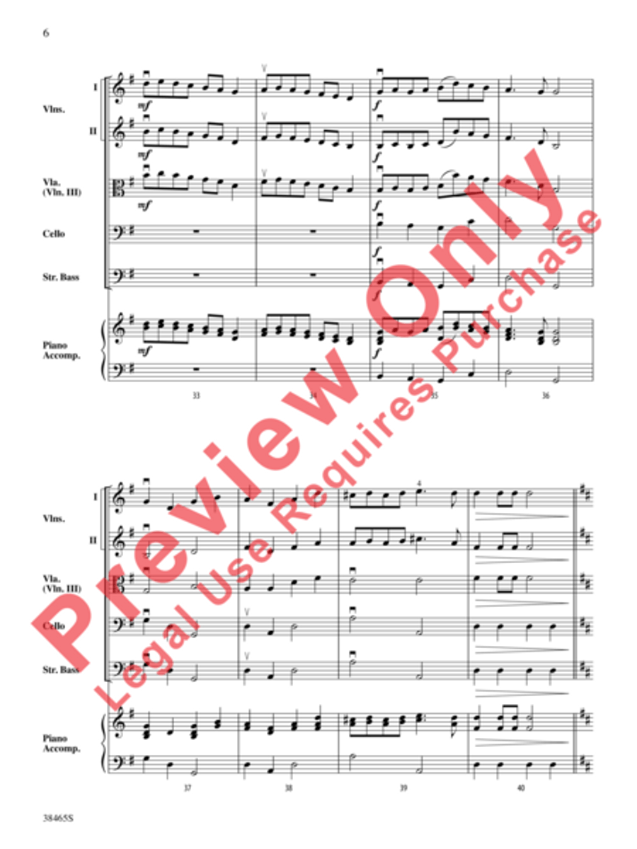 King William's March King William's March String Orchestra scores gallery preview page 7