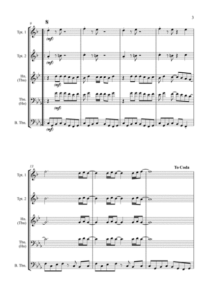 Billie Jean - Brass Quartet image number null