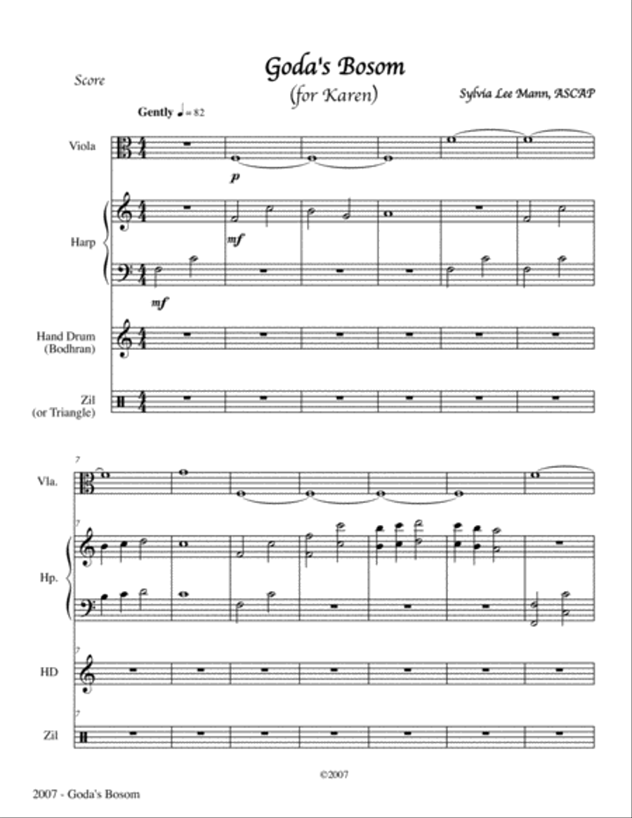 The Goda Suite Small Ensemble scores gallery preview page 5