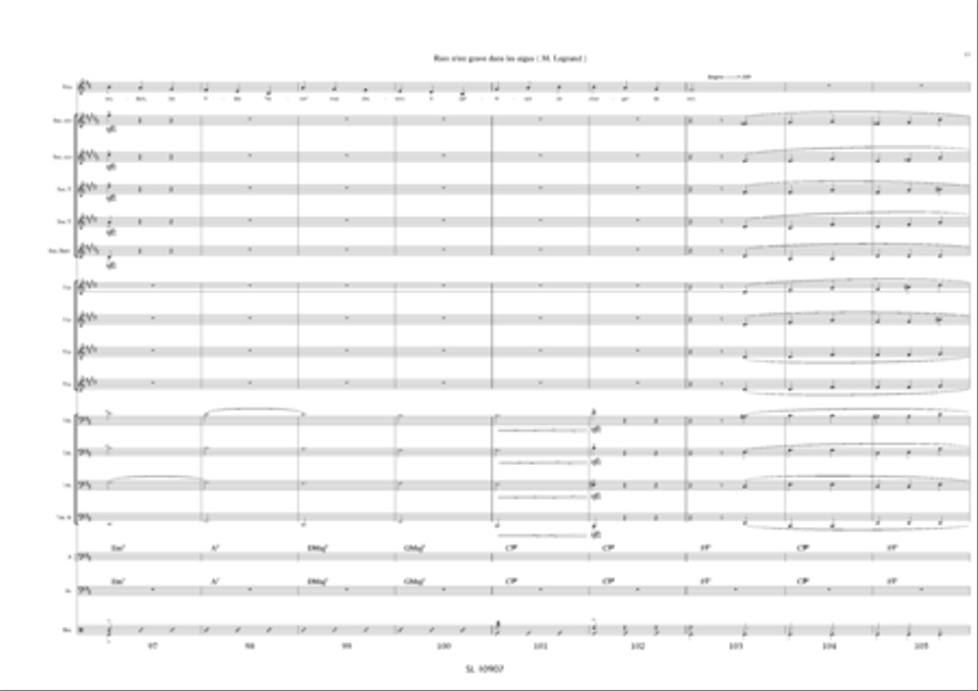 Rien n'est grave dans les aigues pour voix solo et big band Jazz Ensemble scores gallery preview page 14