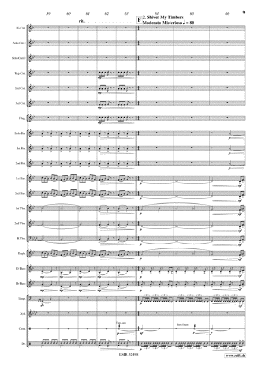 Muppets Treasure Island Brass Band scores gallery preview page 5