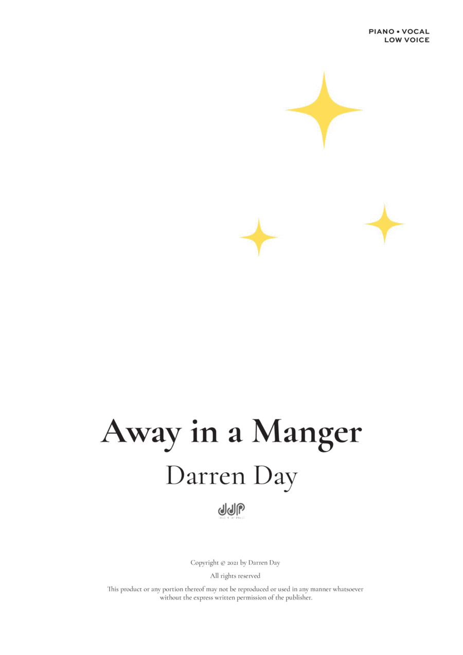 Away in a manger Away in a manger Voice scores gallery preview page 1