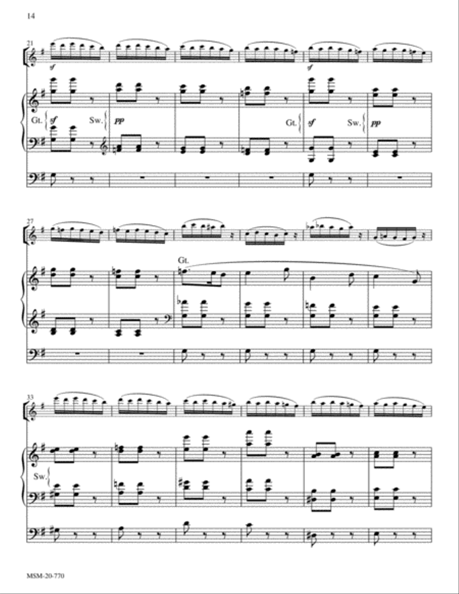 Romance and Scherzo from Suite, Op. 34 Flute scores gallery preview page 8