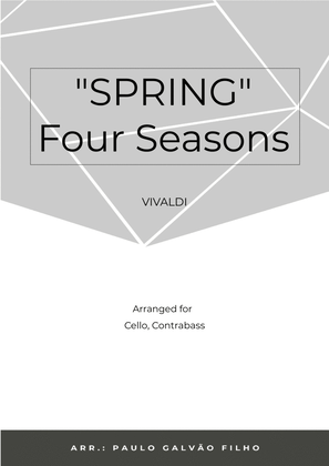 Book cover for SPRING - FOUR SEASONS - CELLO & CONTRABASS