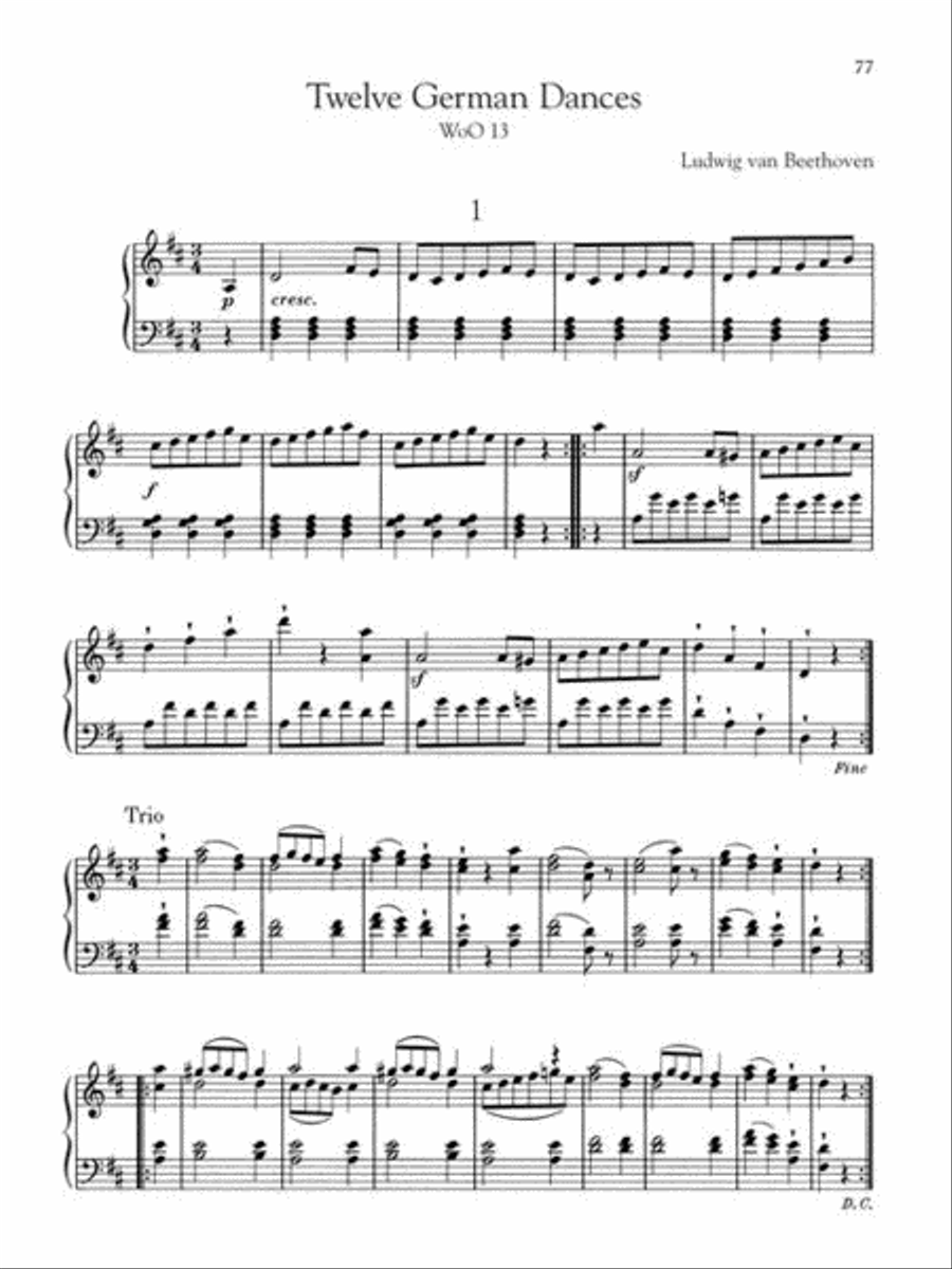 The Giant Book of Beethoven: Short Works and Selected Sonatas Piano Solo scores gallery preview page 8