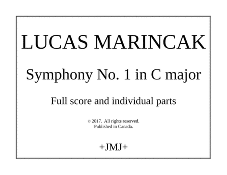 Symphony No. 1 in C Major (FULL SCORE + INDIVIDUAL PARTS) image number null