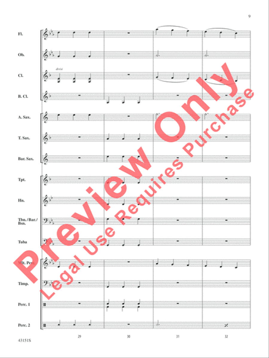 Triple Threat Triple Threat Concert Band scores gallery preview page 10
