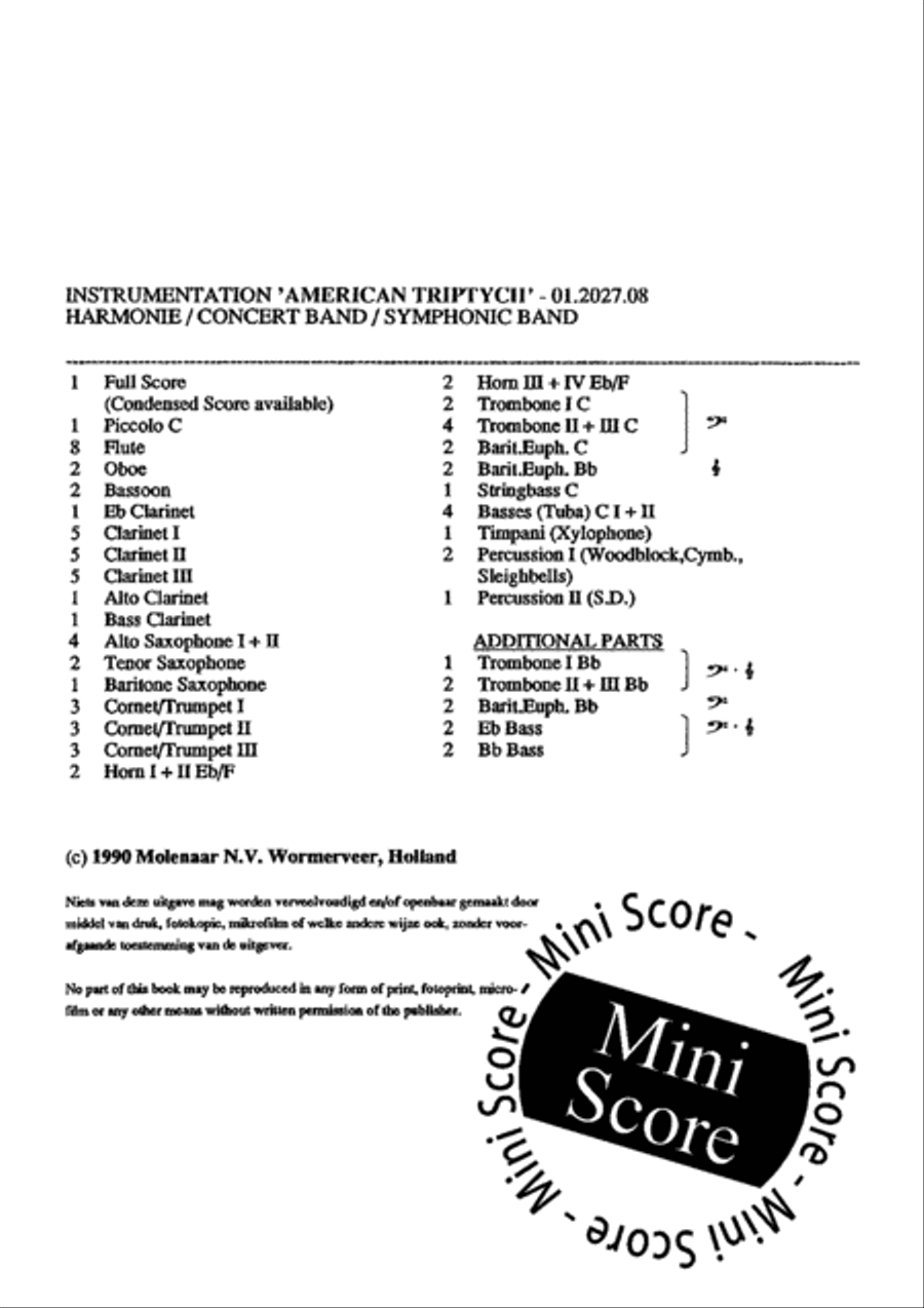 American Triptych American Triptych Concert Band scores gallery preview page 4