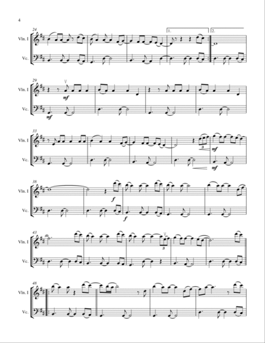 Fields Of Gold String Duet scores gallery preview page 5