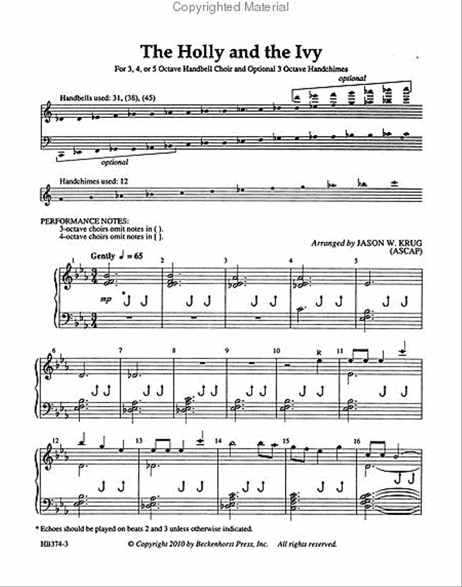 Holly and the Ivy, The Holly and the Ivy, The 5-Octaves scores gallery preview page 2