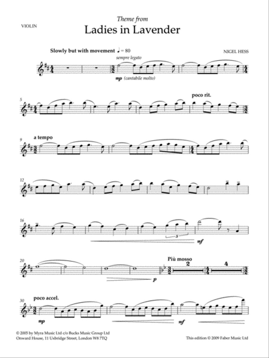 Ladies in Lavender for Violin and Piano Small Ensemble scores gallery preview page 2