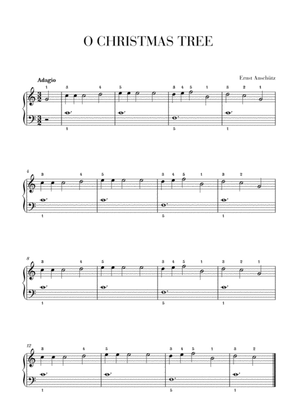 Book cover for O Christmas Tree - Easy/Beginner Piano