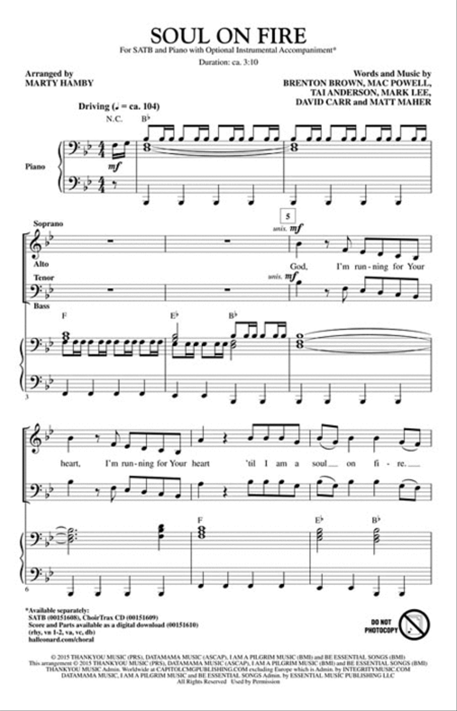 Soul on Fire 4-Part scores gallery preview page 2
