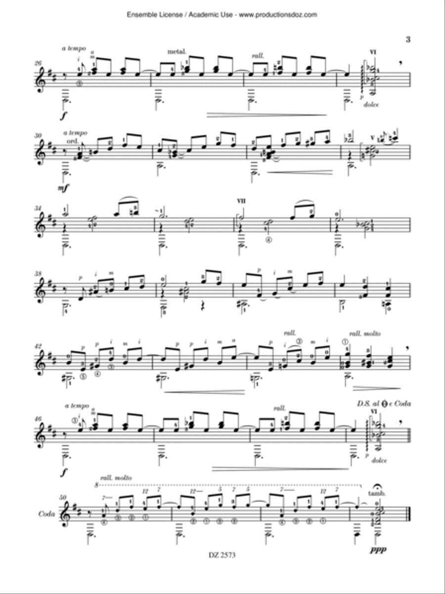 Spleen Songs, vol. 2 Classical Guitar scores gallery preview page 3