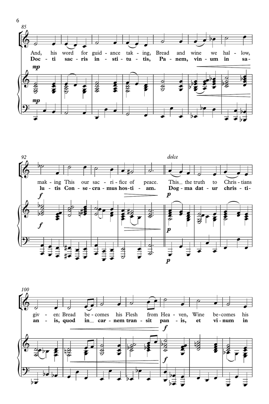 Lauda, Sion (Laud, O Sion) 4-Part scores gallery preview page 6