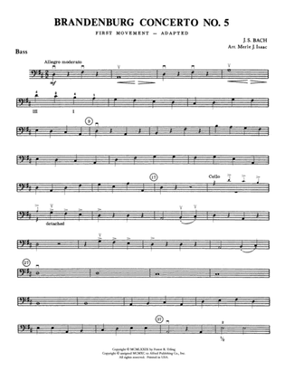 Brandenburg Concerto No. 5: String Bass