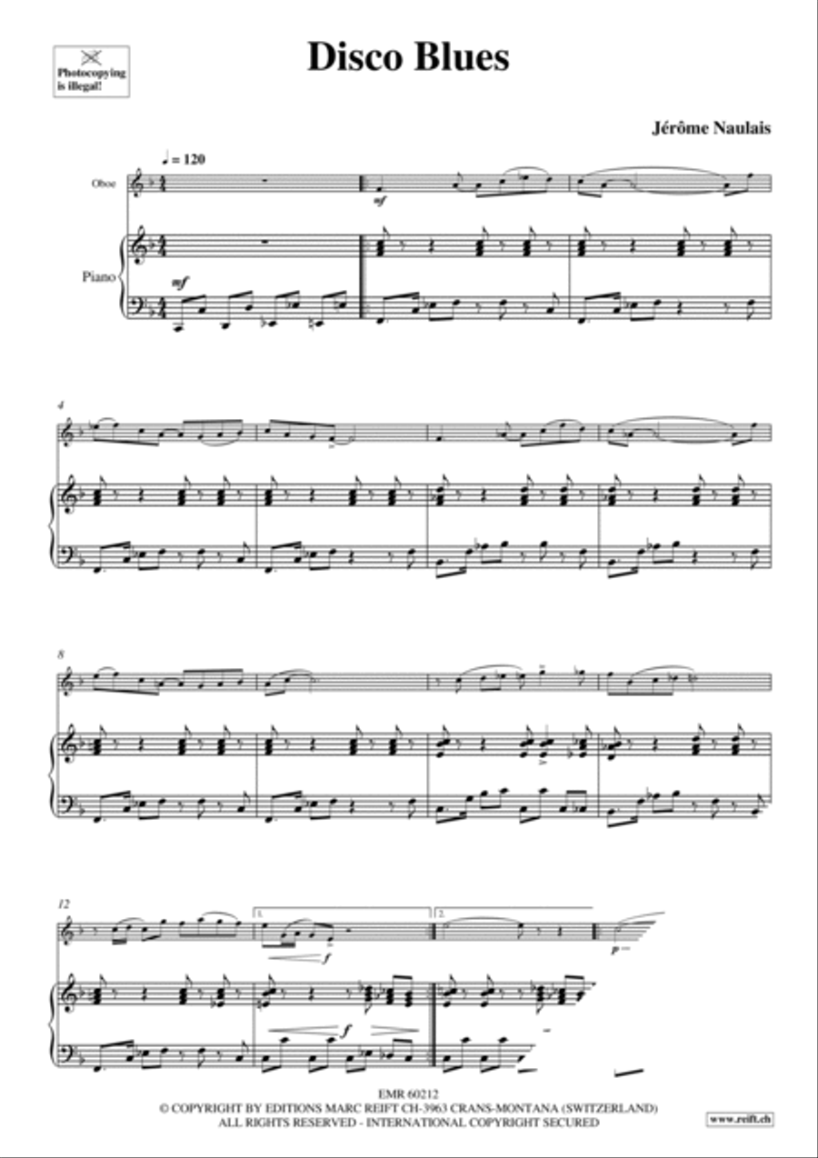 Disco Blues Piano Accompaniment scores gallery preview page 4