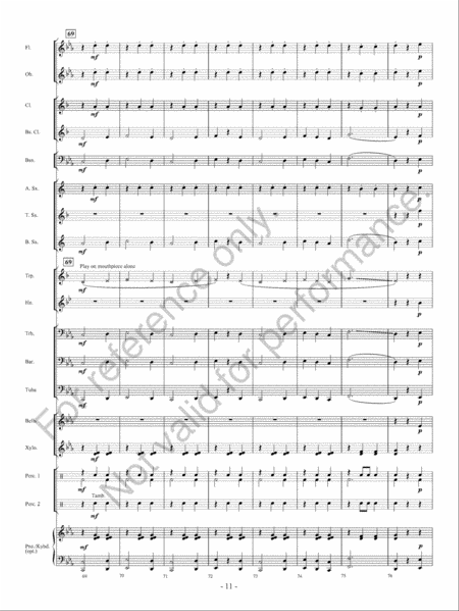 Waltz Of The Wraiths Concert Band scores gallery preview page 12