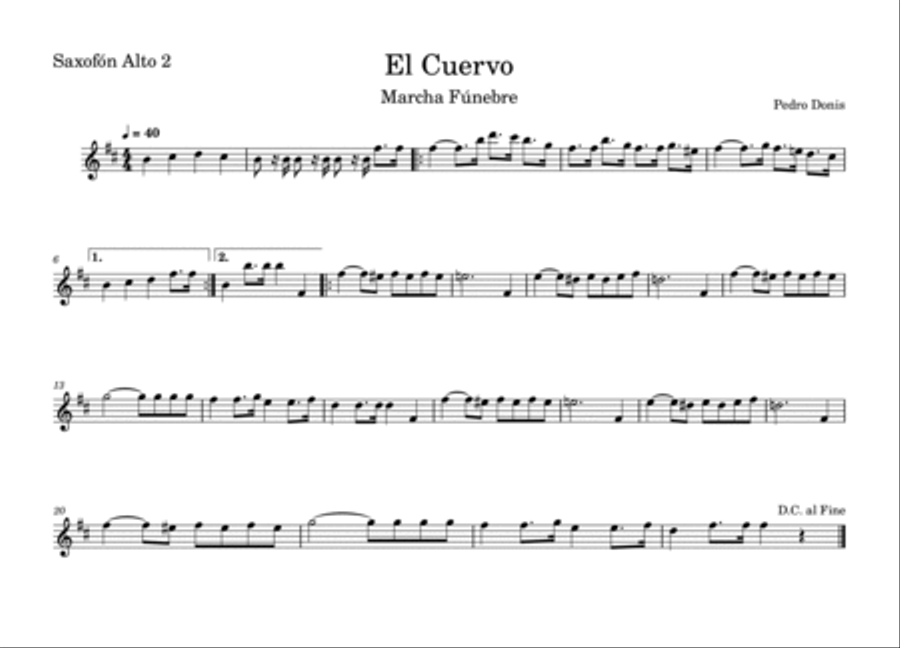 El Cuervo marcha fúnebre Concert Band scores gallery preview page 5