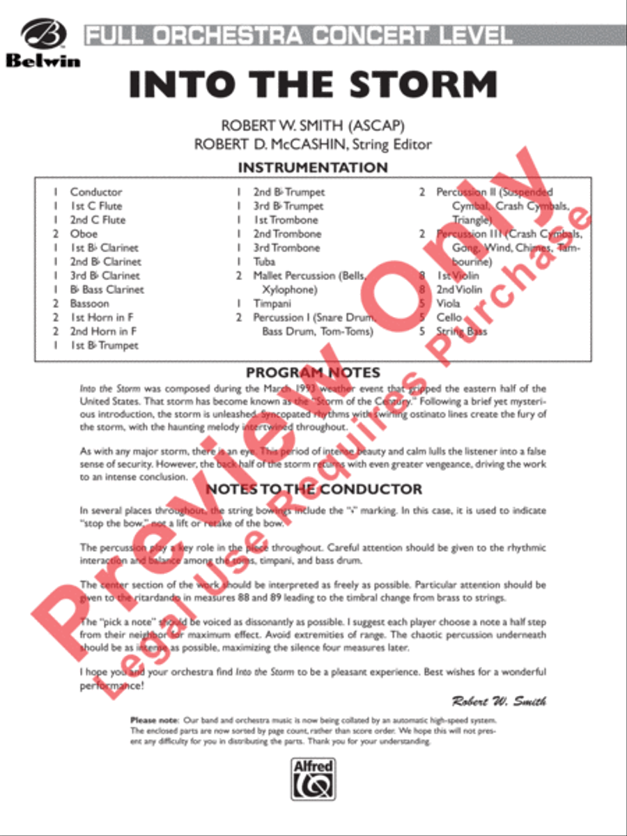 Into the Storm Full Orchestra scores gallery preview page 2