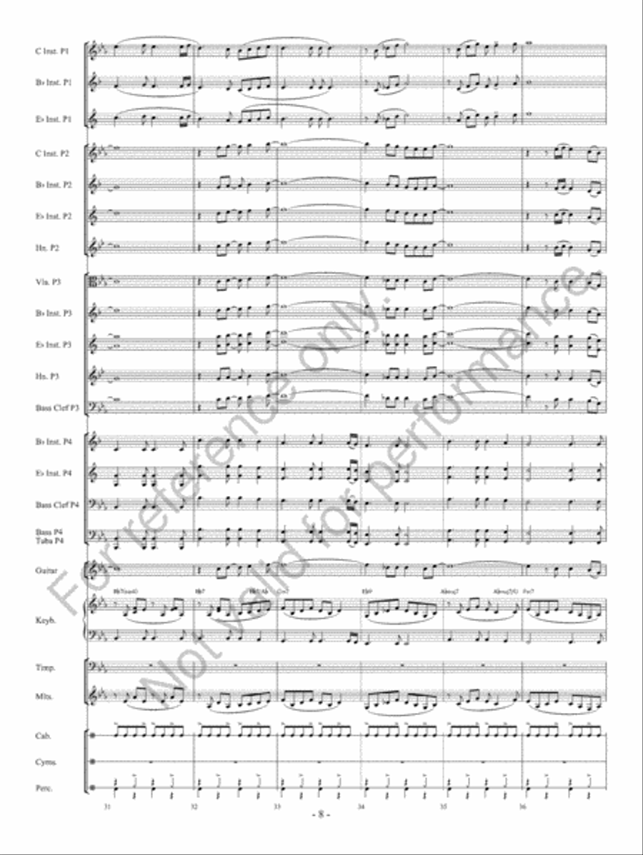 The Water Is Wide The Water Is Wide Concert Band scores gallery preview page 9