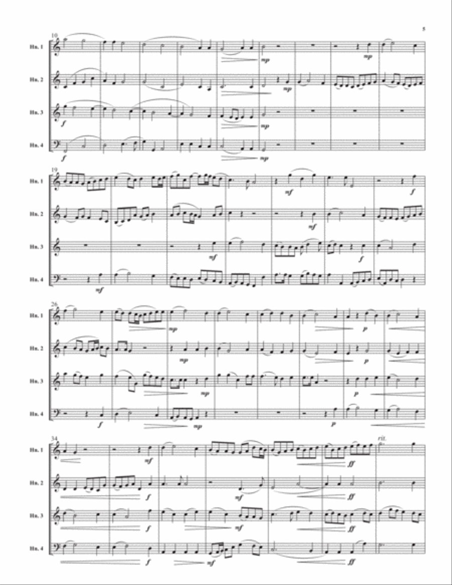 Bruckner Suite Horn scores gallery preview page 6