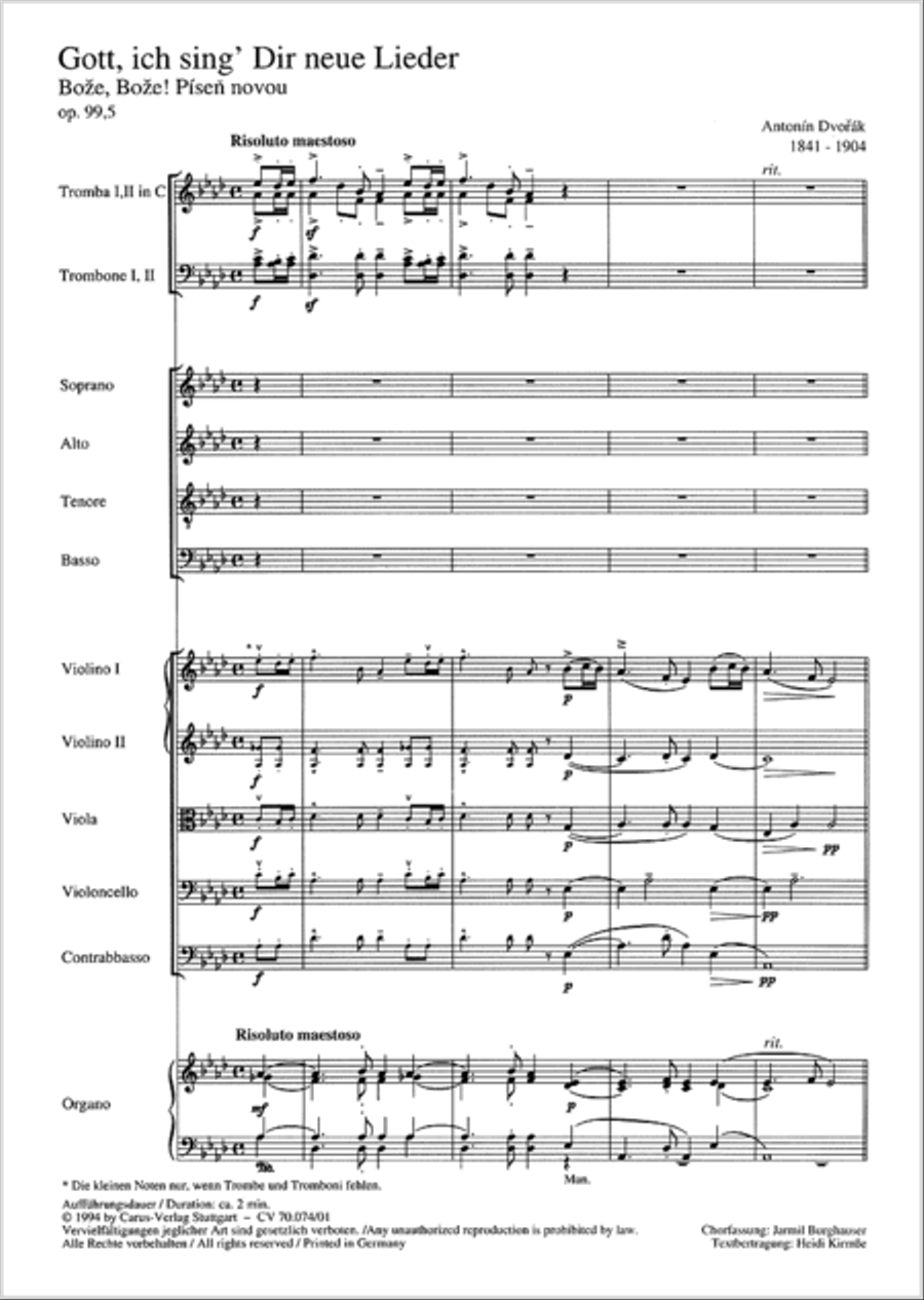 Gott, ich sing Dir neue Lieder 4-Part scores gallery preview page 2