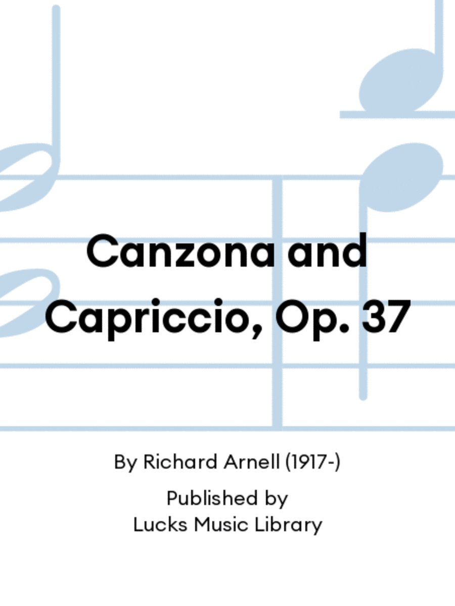 Canzona and Capriccio, Op. 37 Set of Parts scores gallery preview page 1
