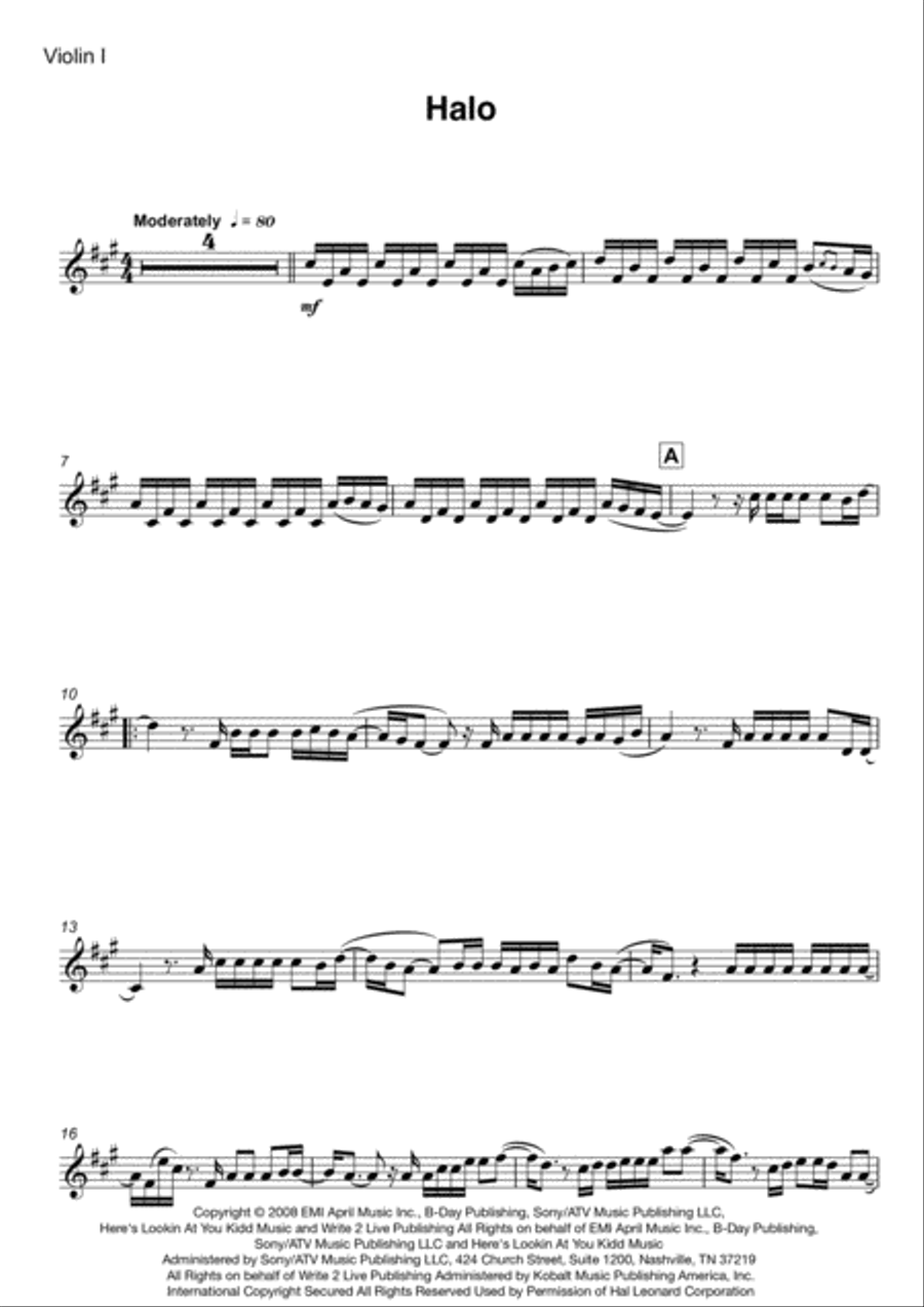 Halo Halo String Quartet scores gallery preview page 2