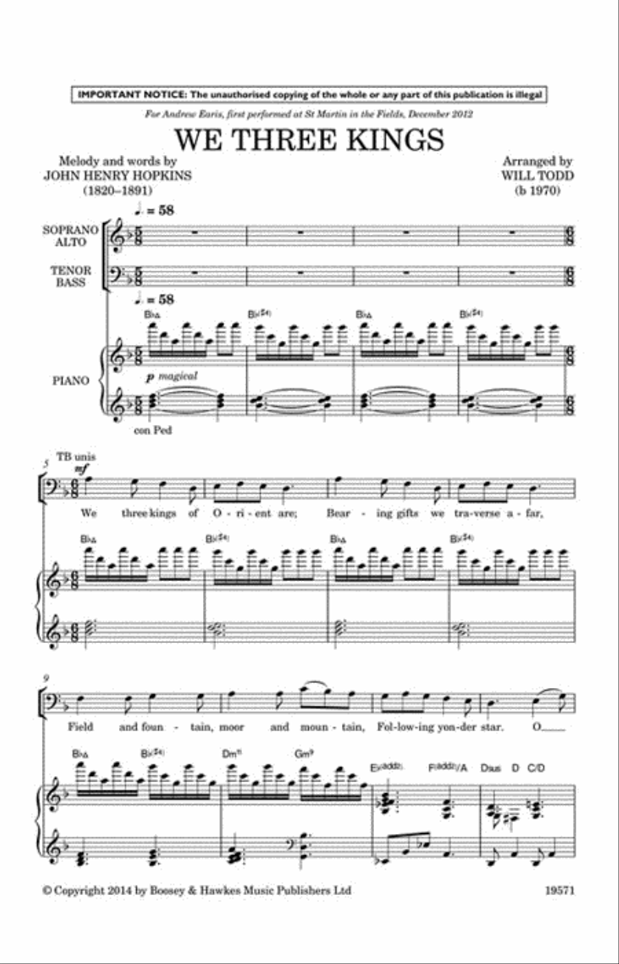 Three More Jazz Carols 4-Part scores gallery preview page 2