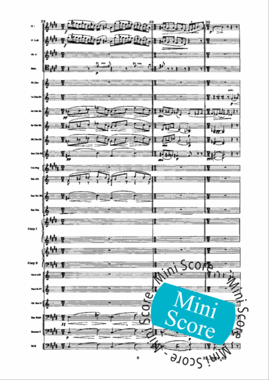 Prelude a L'Apres-Midi D'un Faune Concert Band scores gallery preview page 13