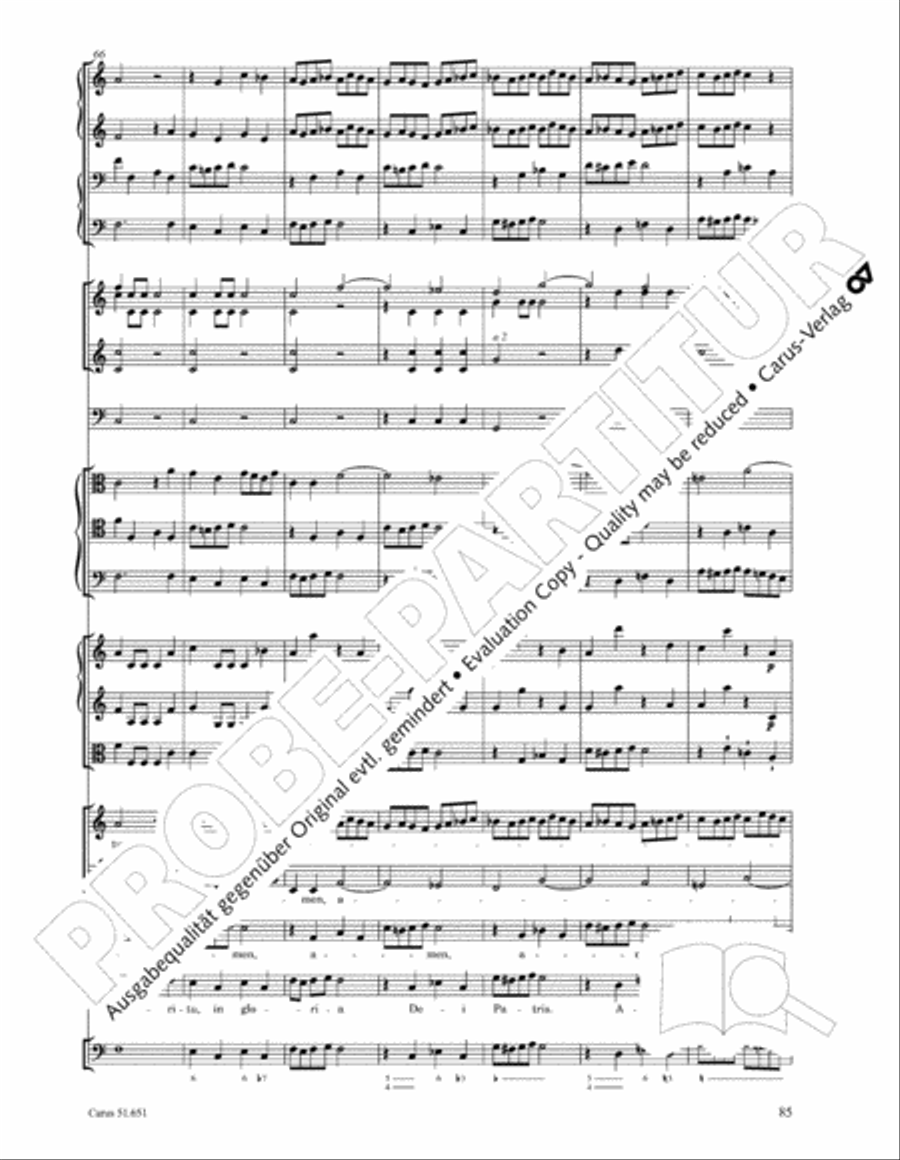 C Minor Mass, K. 427 (Missa in c KV 427) 4-Part scores gallery preview page 101