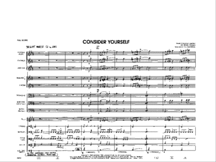 Consider Yourself Consider Yourself Marching Band scores gallery preview page 2